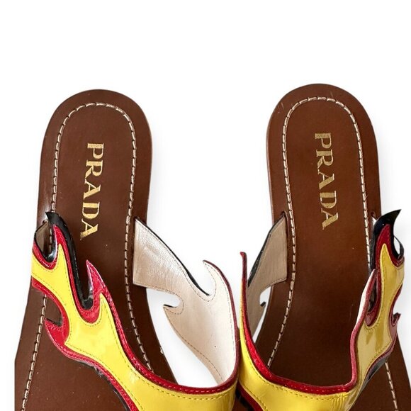Prada Frame Flat Thong Sandals, Size 39EU, from Prada S/S 2012 Ad Campaign - Picture 13 of 14